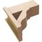 Ekena Millwork 7 1/2-in W x 16-in D x 16-in H Funston Block Rough Cedar Woodgrain TimberThane Outlooker, Primed Tan OUTUR075X16X16FST44RCPR - alternate 2